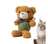 Jouet en Peluche à l' à Chat avec Clochette, à Chat - Jouet interactif en Peluche pour Chat - Jouet à mâcher et à Mordre pour Chats et Chatons de