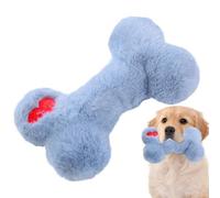 Jouet en Peluche À Os De Chien - Jouet Osseux À Mâcher Doux, Chiot du Son du Chiot | De Chien en Peluche De Forme en Os Interactif avec Insert Grincement, De Confort Doux pour Le TEM
