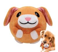 Jouet en peluche actif pour animal de compagnie, jouet interactif parlant pour chien, balle rebondissante, jouet en peluche polyvalent pour les couloirs, pelouses, parcs