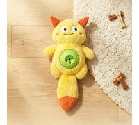 Jouet en peluche amélioré pour chien - Petits accessoires pour animaux de compagnie pour mâcheurs agressifs, outil couineur en peluche monstre jaune