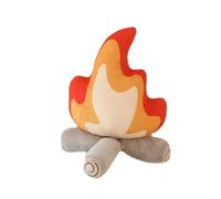 Jouet en peluche amusant en forme de feu de camp - Jouet en peluche - Jouet en peluche - Faux coussin de feu de camp - Peluche douce - Poupée de feu de camp - 40 x 45 cm