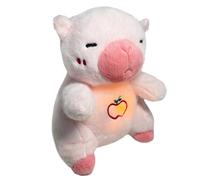 Jouet en peluche apaisant, jouet pour dormir respirant - jouet en peluche apaisant Capibara - sucette de peluches, animaux en peluche relaxants avec lumière musicale et mouvement respiré