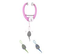 Jouet en peluche automatique à clipser pour chat, 3 modes de mouvement, secouer et rebondir, cordon élastique découpable, une touche marche/arrêt, pour cadre de porte d'intérieur, chaton, exercice