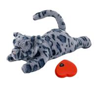 Jouet en peluche avec battement de cœur pour chien - Coussin confortable pour soulager le stress chez les chiens
