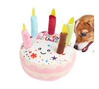 Jouet en peluche avec son - Jouet à mâcher pour chien - Jouet à mâcher pour chien - Enrichissement interactif - Jouet amusant en peluche couineur durable de petite et moyenne taille - Favorise