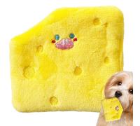 Jouet en peluche avec son pour chien - Jouet à dents couineur au fromage - Jouet à dents pour chien de taille moyenne à grande - Entraînement de leur instinct - Jouet d'intérieur pour