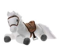 Jouet en peluche - Bibi - Tina - Cheval Sabrina - Blanc/Marron - 50 cm - Pour enfants à partir de 3 ans