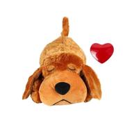 Jouet en Peluche Câlin De Simulation Battement Coeur | Poupée En Peluche De Simulation De Battement De Coeur, Soulagement De L'anxiété Et Aide Au Sommeil(Brow dog Heartbeat)