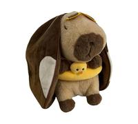 Jouet En Peluche Capybara Respirant - Figurine Animale Musicale Douce, Modèle D'animal De Compagnie Relaxant Réglable, Compagnon De Bureau Mignon | Méthode De Confort De Soulagement Du Stress, Soutien