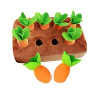 Jouet En Peluche Carotte - Peluche Douce Pour Chiens, Jouet Éducatif À Croquer | Animal De Compagnie Doux Pour Intérieur Et Extérieur Avec Jeu De Travail Sur Le Nez, Tapis À Jeter Interactif