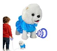 Jouet en peluche chanté interactif - Chiot électrique qui marche, interactive, jouet de mouvement musical, compagnon de jeux de chant, figure animée d'animaux domes