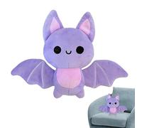 Jouet en Peluche Chauve-Souris - 18 cm - Douce et Douillette - pour Halloween - avec Ailes pliées - Décoration d'intérieur Mignonne - Cadeau pour et Adultes