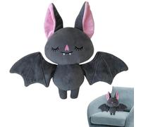 Jouet en Peluche Chauve-Souris - Douce de 18 cm - Animal Mignon d'halloween avec Ailes pliées - Cadeau décoratif pour la présentation à la Maison, Les fêtes saisonnières et Les Vacances