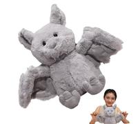 Jouet en peluche chauve-souris en peluche - Chauve-souris en peluche, animaux en peluche tendres | Oreiller en forme d'animal en peluche, jouets en peluche réalistes de 9,5 pouces, oreiller en peluche