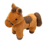Jouet En Peluche Cheval - Ch́eval Brun À r | Pèluche Chêval Marron, 25 Cm (1 Pc) Douce Adorable Année Des Chevaux 2026 | Décoration De Voiture Pour Chambre Đ'enfant Et Adulte, Cadeau D́'annivers