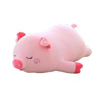 Jouet En Peluche Cochon Couché Rose 36cm, Oreiller En Peluche Doux, Poupée Mignonne, Décoration De Chambre, Cadeau D'anniversaire De Noël Pour Enfants