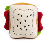 Jouet en peluche couineur pour chien Scooby Doo, sandwich multicolore, 15,2 x 15,2 cm, DTPT-SDBE