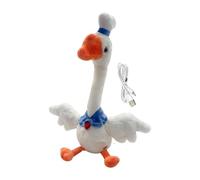 Jouet en peluche, de 34 cm rechargeable qui répète ce que vous dites avec enregistrement et imitation - Peluche interactive pour , filles, cadeau d'anniversaire, chambre, voiture, canapé