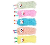 Jouet en Peluche de Chat, Jouet d'oreiller Chat | Toys de Chaton Cat Interactive Cat | 5X Caterpillar Soft Dofting Doll, apaisant des Fournitures pour Animaux de Compagnie pour Chaton intérieur