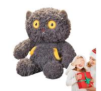 Jouet en peluche de chat, mignonnes peluches de chat, Cat en peluche rotatif de tête, Oreiller en peluche, adorable tête rotatif chaton peluches pour pour garçons et filles décor d'anniversaire