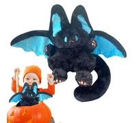 Jouet en Peluche de Chauve-Souris de Style réaliste : Sculpture d'animal en Tissu Doux inspirée par Les Ombres avec Une allongée, Bras Doux, décoration Imaginative de Personnages de F