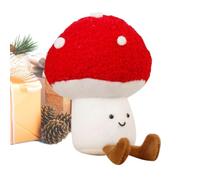 Jouet En Peluche De Noël Douce Rembourrée Décorative Décoration de Fête | Doux En Peluche pour Dortoir Chambre Étudiant Anniversaire Fête Maison Salon Séjour Lit Canapé Champignon