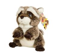 Jouet en Peluche de Petit Raton Laveur, poupée en Peluche de Panda Rouge, Doux et Mignon, Cadeau de Compagnon, décoration de la Maison(Grey)