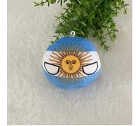 Jouet En Peluche De Ping-Pong Ball Team Polonais Jouet En Peluche De Ping-Pong Ball De La Troupe De Poupées De 30cm En Argent De La Tête D'argent