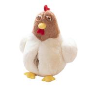Jouet en Peluche De Poule - Silhouette en Peluche De Coq, Mignon De Câlins d'animaux De Ferme | Plugie De Poulet Moelleuse Douce, Compagnon De Lapin Réaliste Interactif, Jouet Moelleux De La Bo