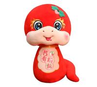 Jouet en Peluche de Serpent, Animal en Peluche de 10 Pouces pour l'année de Panneaux d'étoiles 2025, Souple réactive avec Design de Mascotte du Festival, réactif pour la décoration Cadeau de cé