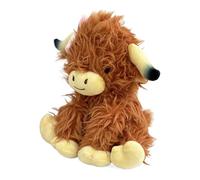 Jouet en peluche de vache des hautes terres, animal en peluche de vache des hautes terres, poupée en peluche décorative | Jouet animal rempli créatif de la poupée, vache pleine de mon