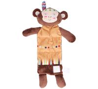 Jouet En Peluche Doux Et Apaisant, Anneau De Dentition De Dessin Anime, Jouets En Peluche Reconfortants, Serviette De Couchage Pour Bebe, Marron
