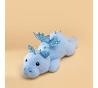 Jouet en peluche Dragon bleu 28 cm
