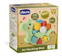 Jouet en peluche écologique - CHICCO - Lino le dino ECO - Mixte - 12 mois à 3 ans - Vert