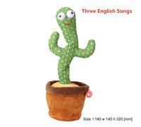 Jouet En Peluche Électronique De Cactus Dansant, Poupée Douce Pour Bébés Cactus Qui Peut Chanter Et Danser Voix Interactive Jouet Bled Stark Pour Enfant