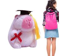 Jouet en Peluche en Forme de carpincho | Porte-clés Mignon en Peluche avec Dessins animés Petit Dr. - Peluche et Commode Capibara pour Amis, Sacs à Dos Scolaires,