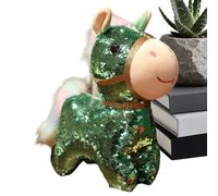 Jouet en Peluche en Forme de Cheval - Poupées à Collectionner à Pinces à Paillettes de 15 cm de Long, année du Cheval 2026 Jouet Animal en Peluche | pour Le Nouvel an Chinois Filles Maison