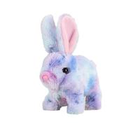 Jouet en peluche en forme de lapin, jouet de lapin sautant | Mignon animal rempli de dessins animés | Activités d'apprentissage pour tout-petits jouets électroniques pour animaux de compagnie avec