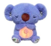 Jouet en Peluche for soulager l'anxiété, Adorable Animal en Peluche apaisant Koala avec lumières Musicales et Mouvement de Respiration Rythmique for garçons Filles Adultes endormis(Bleu)