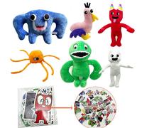 Jouet En Peluche Garten Of Banban Pour Enfants En Maternelle Poupée Banban De Jardin En Peluche Bleu Ensemble De 6 Pièces Avec Sac Opp Et Autocollants 500g