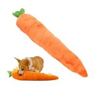 Jouet en peluche géante pour chien en forme de carotte - 75 cm - Jouet couineur pour chiens de petite et moyenne taille - Idéal pour les chiens ayant une forte envie de mâcher et anti-ennui, parfait O