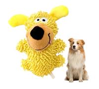 Jouet en Peluche grinçant pour Chien, Jouets à mâcher pour Jeu interactif, Doux et Durable, pour Le Jeu et l'entraînement Yellow