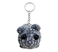 Jouet en peluche hamster triste - Figurine farcie de hamster, peluche clé de hamster | Pendentif en peluche en forme de hamster déprimé, porte-clés portable longue durée avec adorable crice
