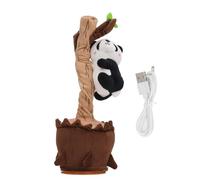Jouet en Peluche Imitant la Danse électrique, Imitation Répétitive de Chant, Conception de Série d'escalade d'arbre pour Un Jeu Interactif (Panda)