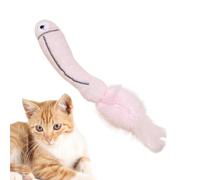 Jouet en peluche interactive résistante pour chat - Jouet doux avec plume amusante pour chatons - Activité de divertissement - Espace quotidien d'accompagnement quotidien pour l'intérieur