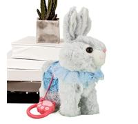 Jouet en peluche lapin - Lapin parlant interactif, figurine électronique mignonne pour animal de compagnie | Organisateur d'animaux en peluche doux pour , maison, voyage, crèche, chambre à couc