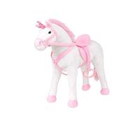 vidaXL Jouet en peluche Licorne Blanc et rose XXL 91328