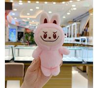 Jouet en Peluche Mignon Bubu avec Porte-clés et Sac en Tissu Brillant Rose pour Cadeau En Gros Jouets de Poupée