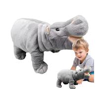 Jouet en peluche mignon hippopotame de 15,7 pouces | Animal en peluche pour décoration de la maison, salon, chambre, cuisine | Jouet en peluche familial, idéal pour enfants et adultes, accueil
