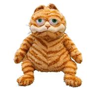 Jouet en Peluche Orange pour Chat - Jouet en Peluche Mignon - Jouet en Peluche réaliste - Chat tigré Jaune réaliste - Jouet en Peluche pour garçons et Filles - Cadeau d'anniversaire de Noël (30 cm)